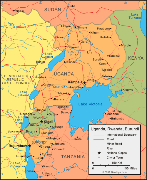 political_map_of_uganda_rwanda_and_burundi